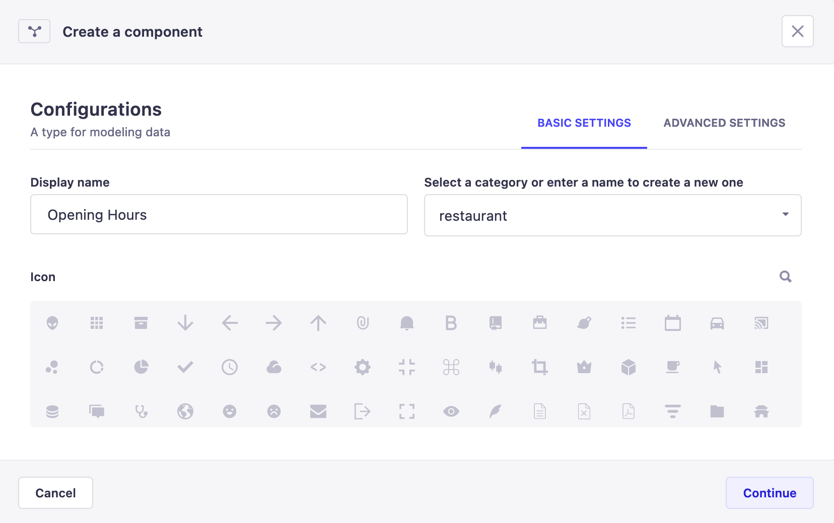 Component creation